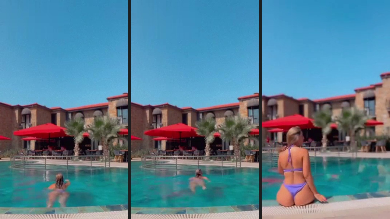 fidan hoca havuzda bikinili meme göt göstermece